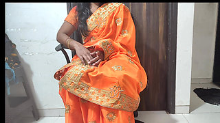 Desi Bhabhi Was Getting Ready and Going Somewhere, Then Her Brother-in-law Came and Fucked Her.