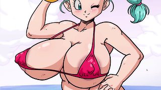 Bulma's adventure to find the dragon balls with the luxurious Bulma from Dragon Ball