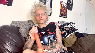 Silent Smoking Handjob JOI Blowjob Spit Long Tongue