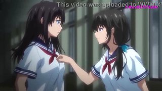 Step Sis And Bro Share Bed For First Time - Anime Sex