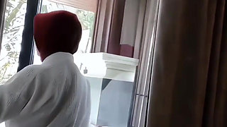 Hijab Nude in Swimming Pool