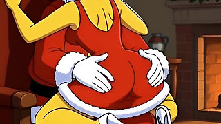 Santa Claus Fucks Married Housewife Marge Simpson on Christmas Day